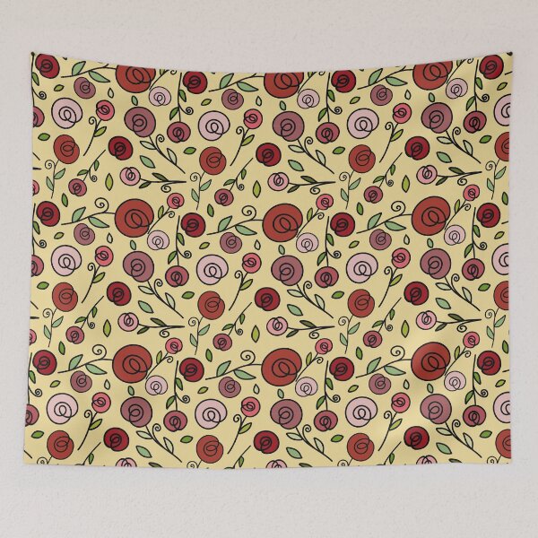 Item preview, Roses with leaves - Artline designed and sold by Zeewind.