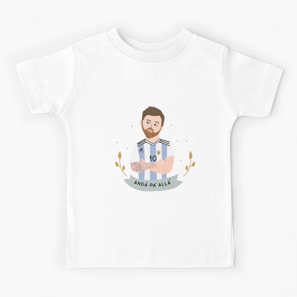 Messi stumble guys blue Kids T-Shirt by DofinaSur