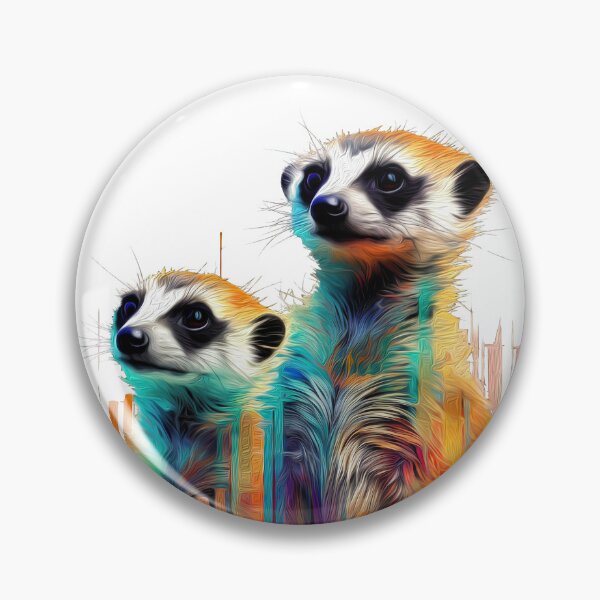 Item preview, Meerkats, digital painting designed and sold by OlmArtify.