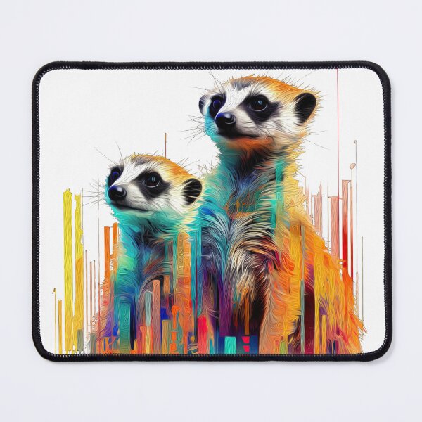 Item preview, Meerkats, digital painting designed and sold by OlmArtify.
