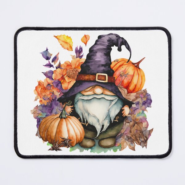Item preview, Gnome with flowers, leaves and Halloween pumpkins designed and sold by Cute-and-Co.
