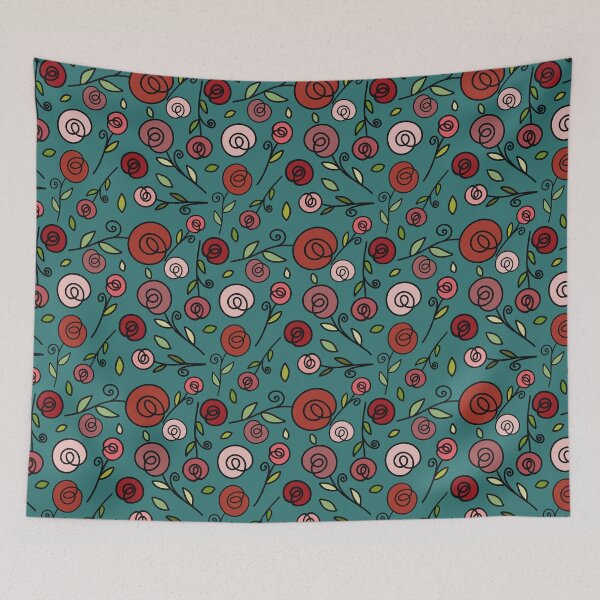Item preview, Roses with leaves - Artline designed and sold by Zeewind.