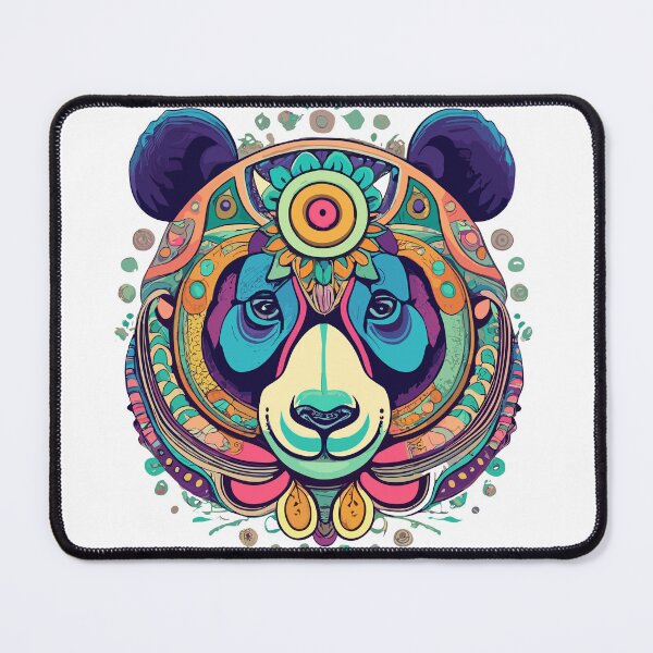 Item preview, Panda-ora's Colorful Mindala: A Punderful Journey into Zen-finity!' designed and sold by ArtQueen777.
