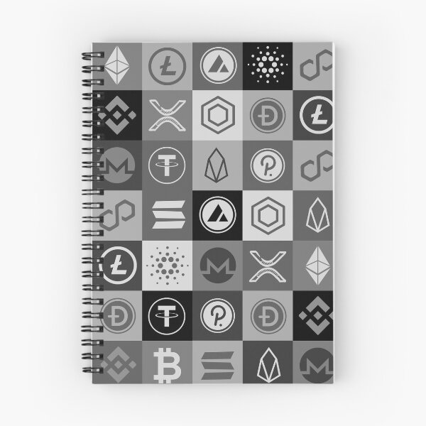 Item preview, Bitcoin and crypto logo mosaic  designed and sold by Cryptoquack.