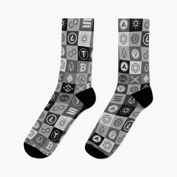Item preview, Bitcoin and crypto logo mosaic  designed and sold by Cryptoquack.