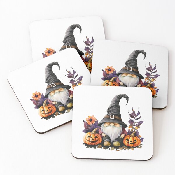 Item preview, Gnome with flowers, leaves and Halloween pumpkins designed and sold by Cute-and-Co.