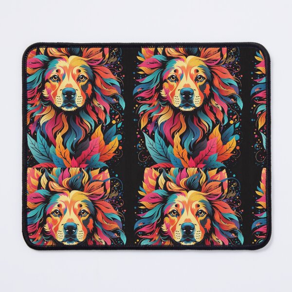 Item preview, Dog Head With Vivid Colorful Hair designed and sold by Fevka Akh.