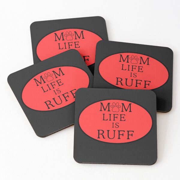 Item preview, Red Mom Life is Ruff Dog Sticker designed and sold by ImagStation.