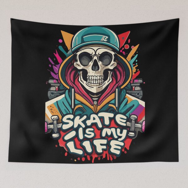 Item preview, Skate Is My Life Skeleton Style  designed and sold by limos.