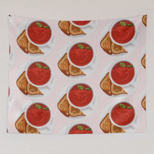 Item preview, Tomato soup with grilled cheese  designed and sold by Artistkhg.