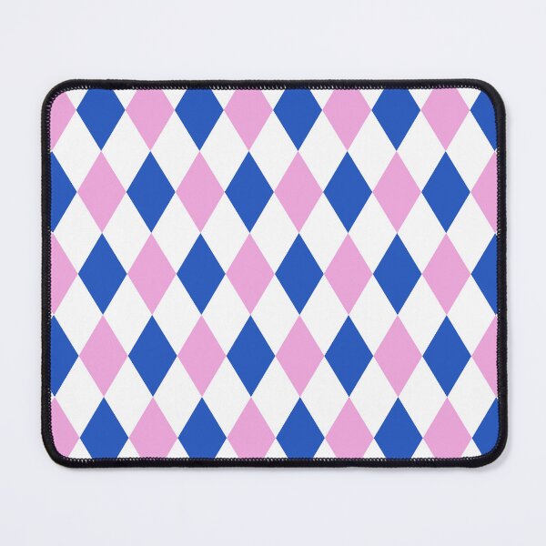 Item preview, Harlequin pattern dopamine dressing white pink blue 2 designed and sold by Colorblizz.