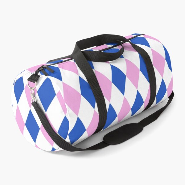 Item preview, Harlequin pattern dopamine dressing white pink blue 2 designed and sold by Colorblizz.