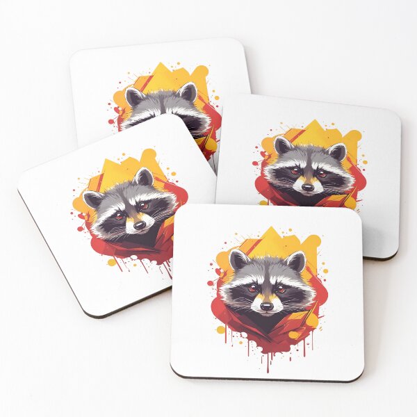 Item preview, Vibrant Kawaii Raccoon Delight designed and sold by irosh madushan.