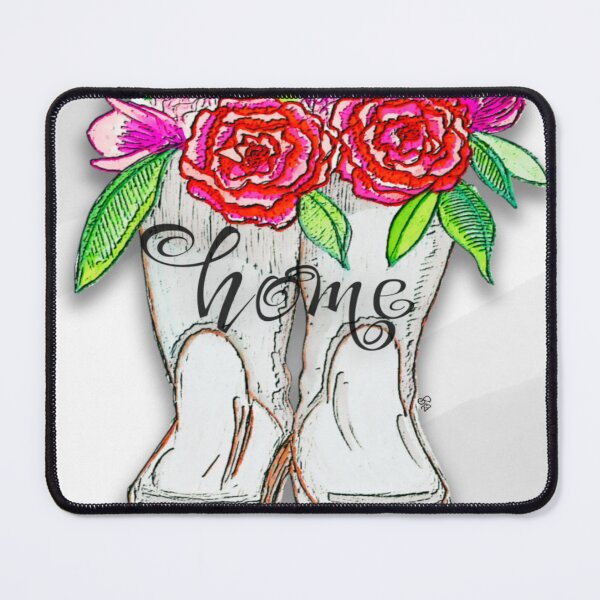 Item preview, Home on Boots with Flowers Design designed and sold by gleefulme.