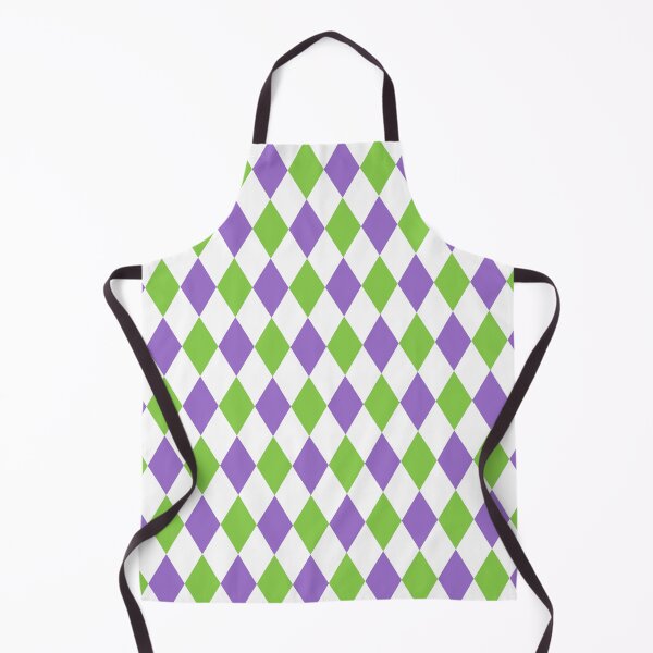 Item preview, Harlequin pattern dopamine dressing white purple green designed and sold by Colorblizz.