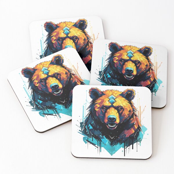 Item preview, Urban Futuristic Grizz,bear grazer designed and sold by pkk1designsart.