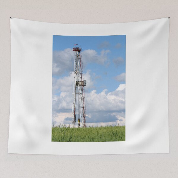 Item preview, oil drilling rig and blue sky designed and sold by goceris.