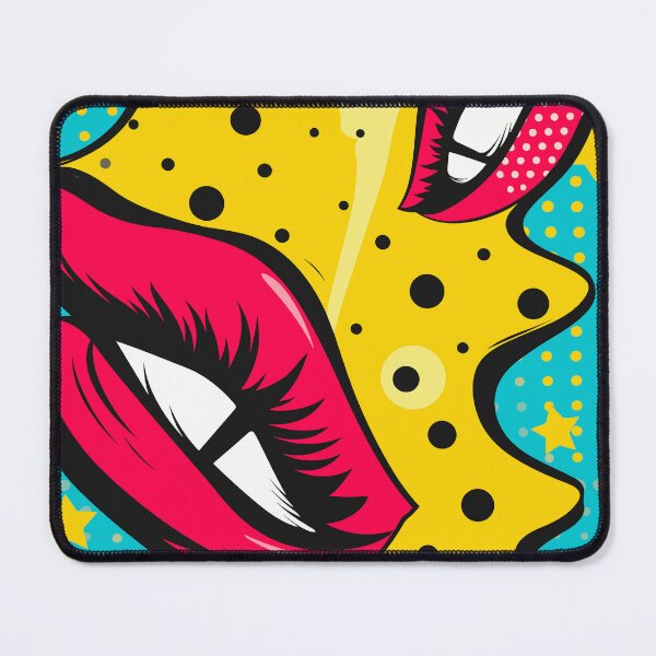 Item preview, Pop Art Lips & Stars designed and sold by ShantyShawn.