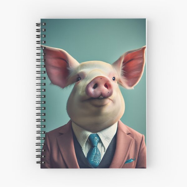Item preview, pig posing in suit portrait designed and sold by RB Graphics.