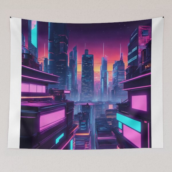 Item preview, Cyber Neon Night Life designed and sold by chrismaecanes.