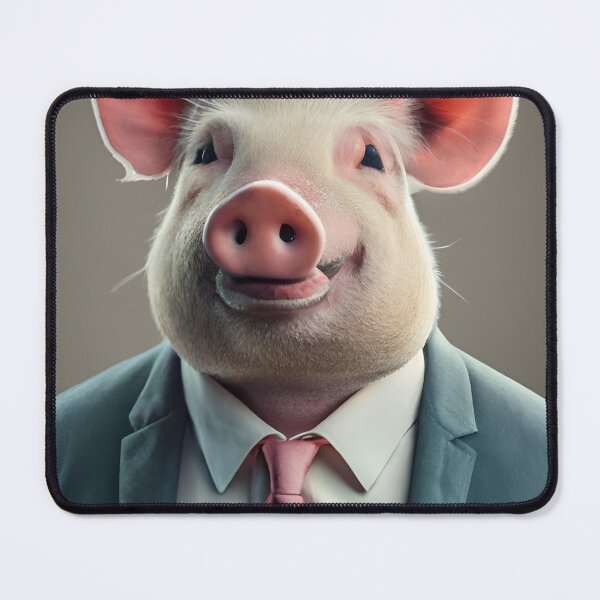 Item preview, pig posing in suit portrait designed and sold by RB Graphics.
