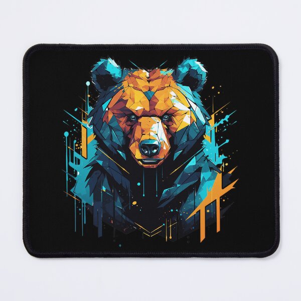 Item preview, Cubist Bear's Futuristic Street,bear grazer designed and sold by pkk1designsart.