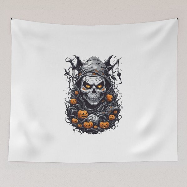 Item preview, Dark and Spooky Skeltoon: Pumpkin Nightmares designed and sold by irosh madushan.