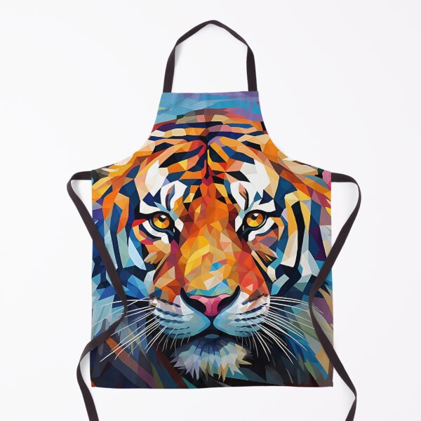 Item preview, colorful abstract polygon exotic animal print designed and sold by dcrc.