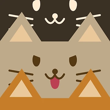 Artwork thumbnail, Rectangular Cats by Rayflos