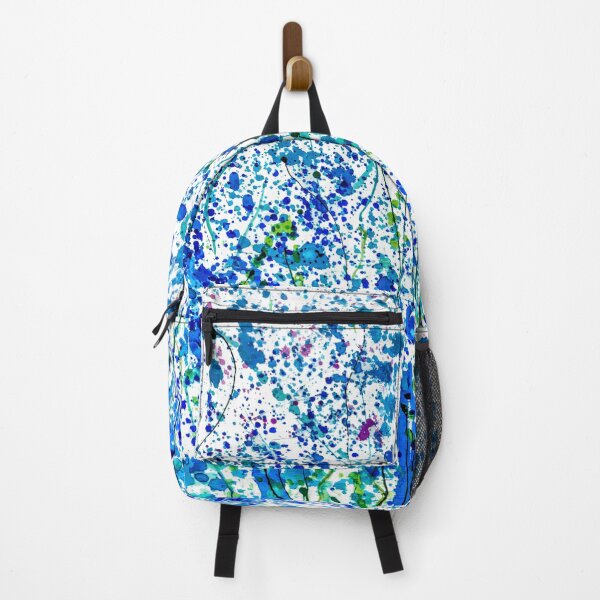 Item preview, In the Heart of Summer: Splattered Blue! Transparent Floral Abstract designed and sold by Rocky Mountain Artistry.