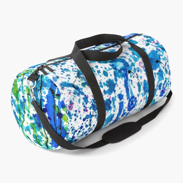 Item preview, In the Heart of Summer: Splattered Blue! Transparent Floral Abstract designed and sold by Rocky Mountain Artistry.