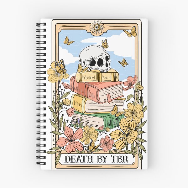 Item preview, Death By TBR - Too Be Read Tarot Card designed and sold by parttimecrafter.