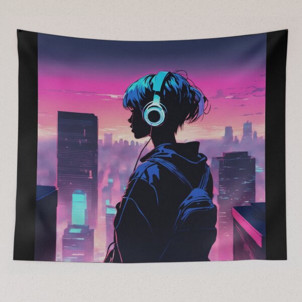 Item preview, Neon Skyline designed and sold by chrismaecanes.