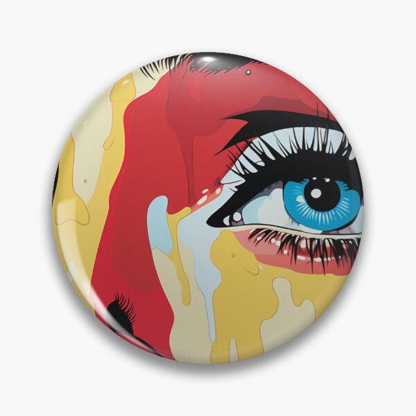 Item preview, pop art women yellow crying by a woman designed and sold by AceILA.
