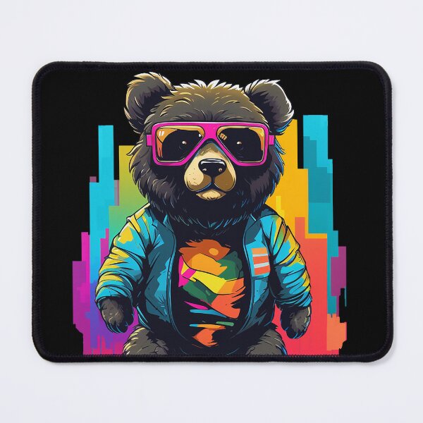 Item preview, Colorful Bear in Street Artistry designed and sold by pkk1designsart.