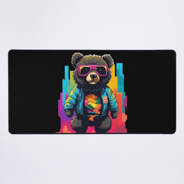 Item preview, Colorful Bear in Street Artistry designed and sold by pkk1designsart.