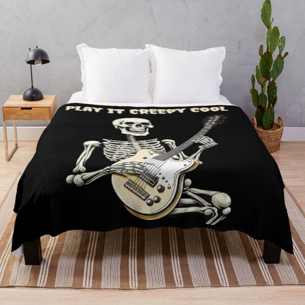 Item preview, Skeleton playing guitar, scary Halloween for guitar players designed and sold by All Year Round.