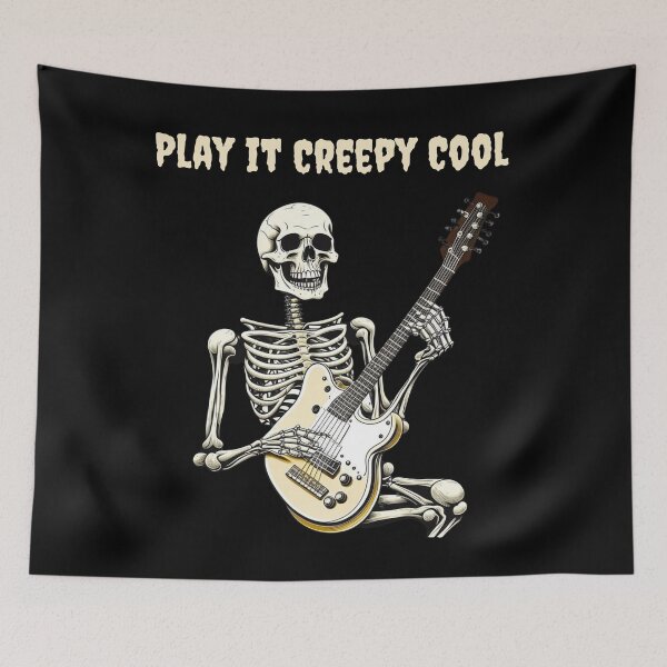 Item preview, Skeleton playing guitar, scary Halloween for guitar players designed and sold by All Year Round.