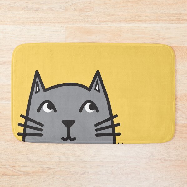 Item preview, Gray Cat | Cat Illustration | Happy Cat  designed and sold by sassandsun.