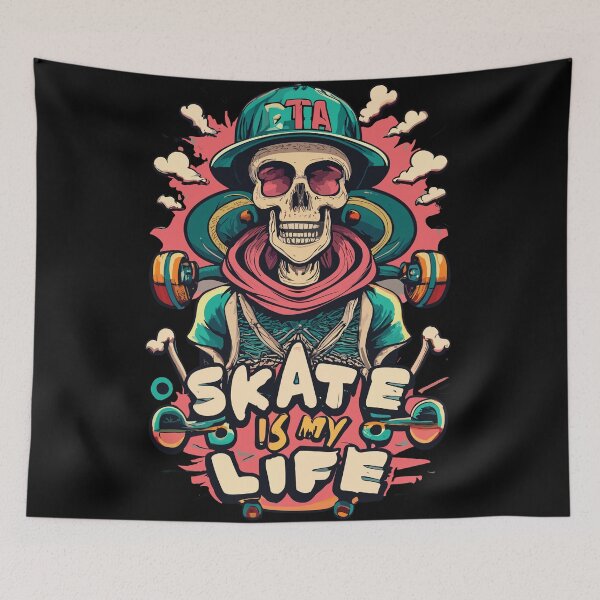 Item preview, Skate Is My Life Skeleton Style  designed and sold by limos.