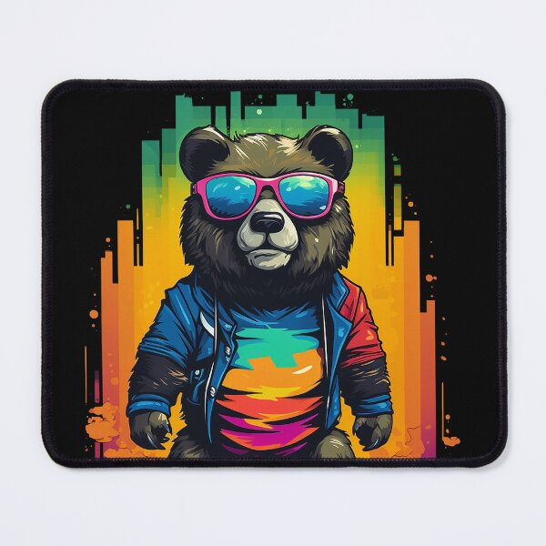 Item preview, Futuristic Street Art with a Bear designed and sold by pkk1designsart.