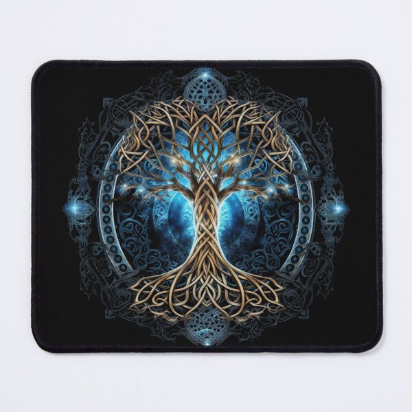 Item preview, Celtic Cross Yggdrasil | Black | Unique Design | Life Tree designed and sold by FantasySoul.