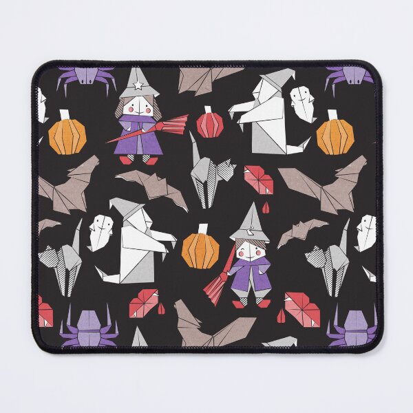 Item preview, Halloween origami tricks // black background white and coloured paper and cardboard geometric elements designed and sold by SelmaCardoso.