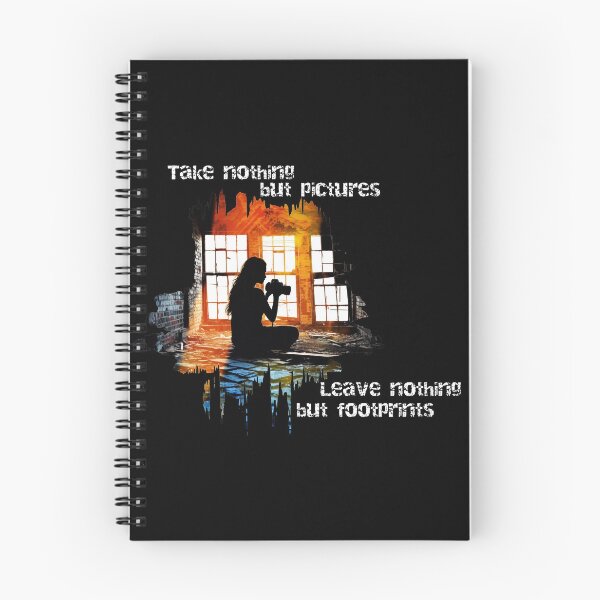 Item preview, Urbex Art: Take nothing but pictures, leave nothing but footprints (White) designed and sold by Promagine.