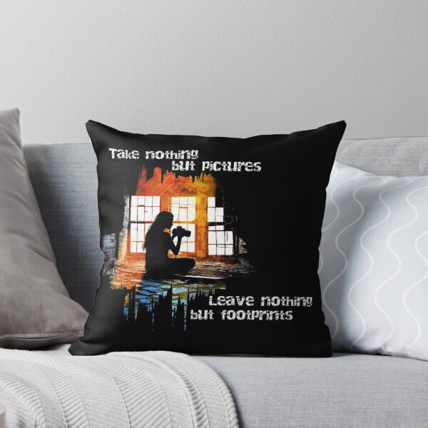 Item preview, Urbex Art: Take nothing but pictures, leave nothing but footprints (White) designed and sold by Promagine.