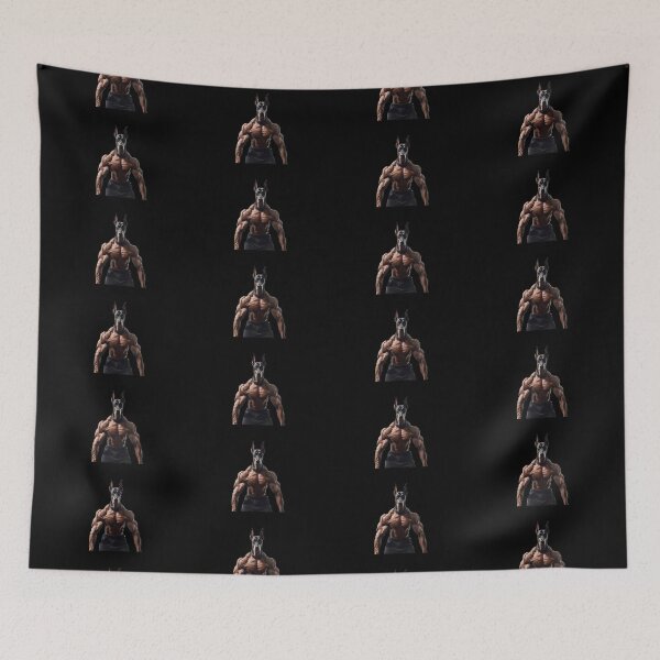 Item preview, Bodybuilder Natural Ear Doberman Dog At The Fitness Gym 02 designed and sold by yourwelcomee.