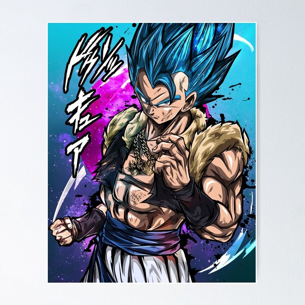 Goku Super Saiyan Blue Kaioken x20 / Surpass Your Limits Poster for Sale  by fitainment