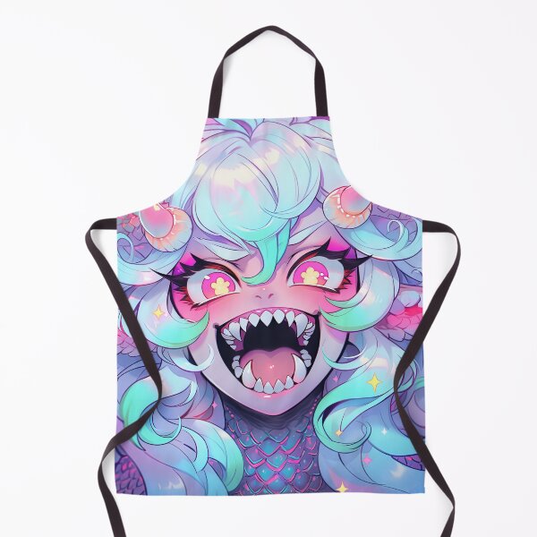 Item preview, Wacky Pastel Fanged Dragon Demon Anime Girl designed and sold by bubblegoth.