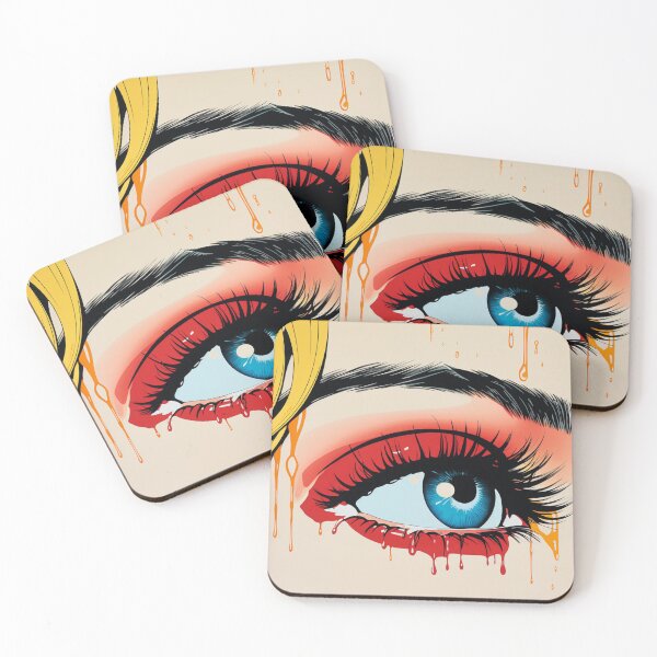 Item preview, pop art women red crying by a woman designed and sold by AceILA.