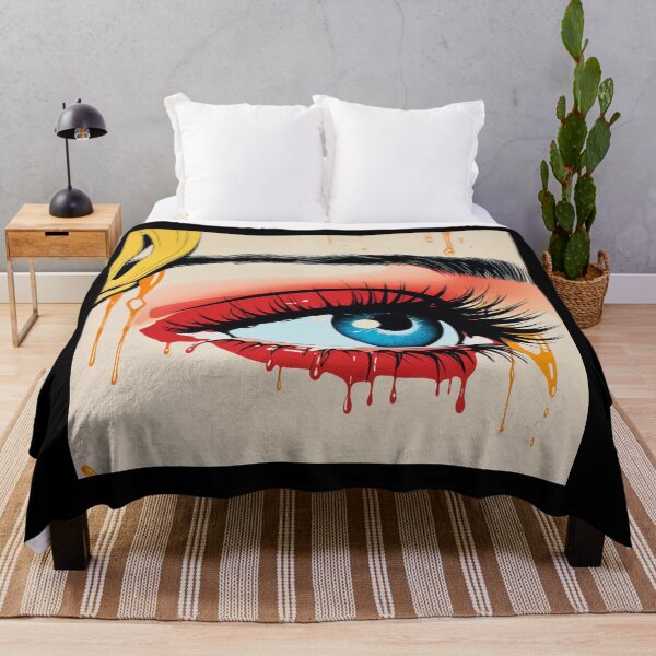 Item preview, pop art women red crying by a woman designed and sold by AceILA.